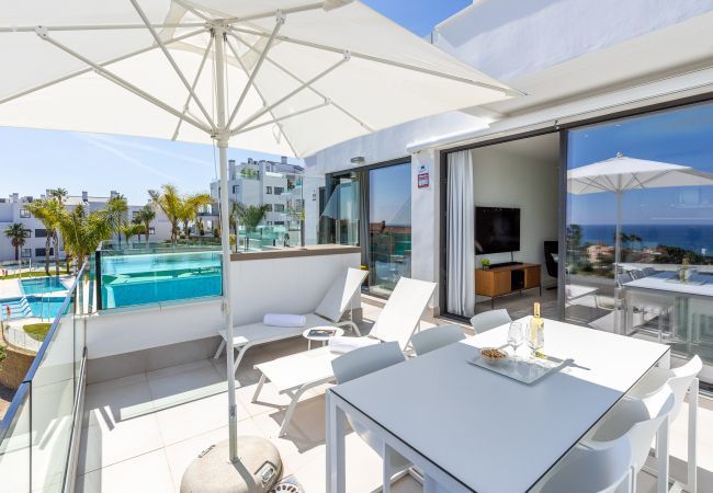 Lejlighed i Mijas Costa - Santa Barbara Heights II CLC - Luksus, egen terrasse pool, havudsigt Lejlighed i Mijas Costa - Santa Barbara Heights II CLC - Luksus, egen terrasse pool, havudsigt