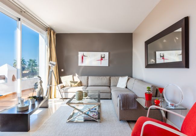 Lejlighed i Marbella - Las Tortugas Marbella – Luksus Penthouse med Havudsigt & Jacuzzi Lejlighed i Marbella - Las Tortugas Marbella – Luksus Penthouse med Havudsigt & Jacuzzi