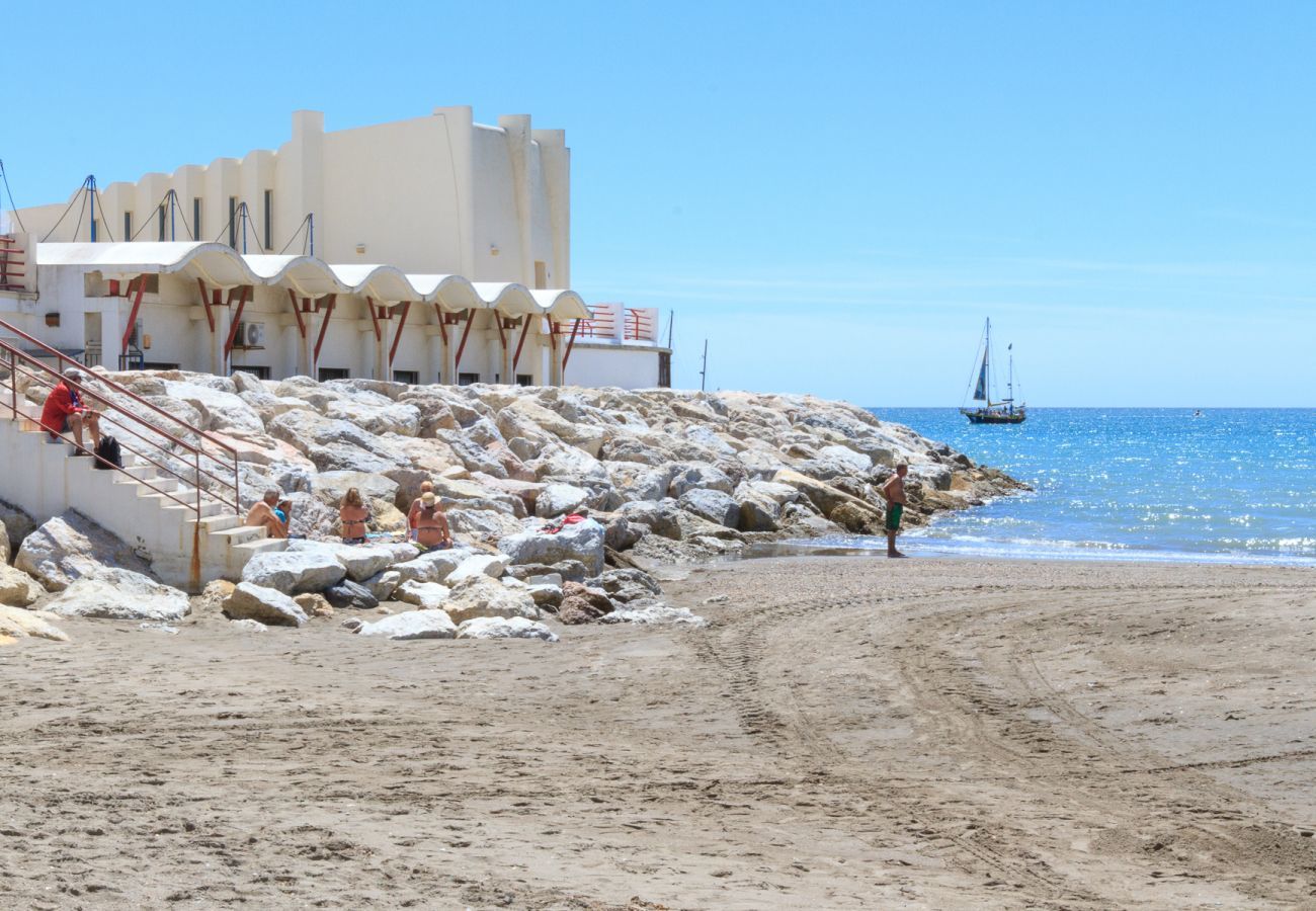 Lejlighed i Benalmádena - Puerto Marina - 2 terrasser og direkte udsigt over Marinaen