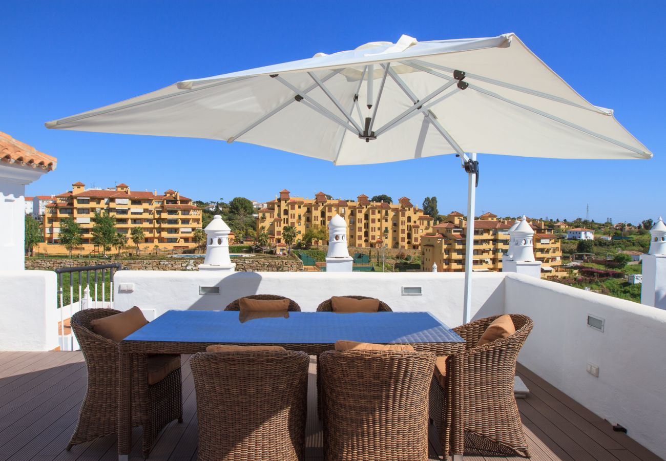 Lejlighed i Estepona - Top del Golf Hills Marbella - Stor lounge tagterrasse