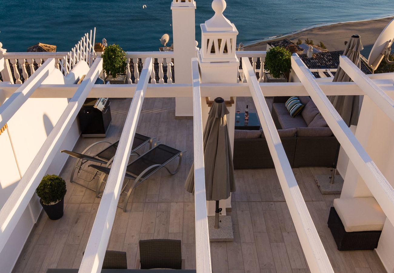 Lejlighed i Benalmádena - Balcon de Benalmadena - Fantastisk Penthouse Terrasse med havudsigt