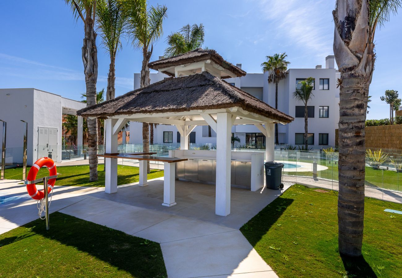 Lejlighed i Mijas Costa - Santa Barbara Heights CLC - Luksusbolig, egen terrasse pool, havudsigt