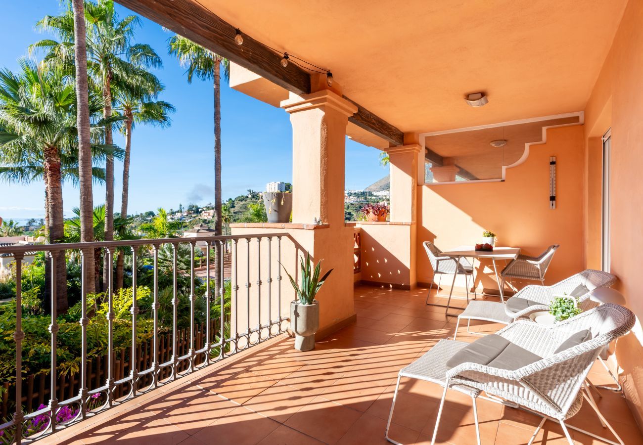 Lejlighed i Benalmádena - Resort Mediterra | Lejlighed med Havudsigt nær Golf med Pools og Fitness