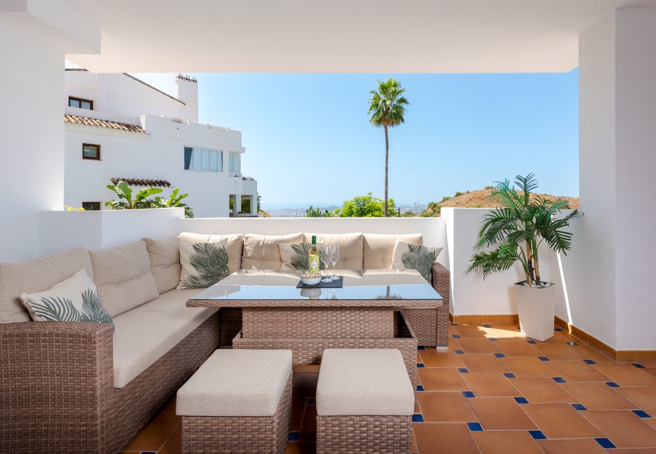 Lejlighed i Mijas Pueblo - Finca San Antonio Mijas II – Lejlighed med havudsigt, pool og terrasse i Mijas Pueblo
