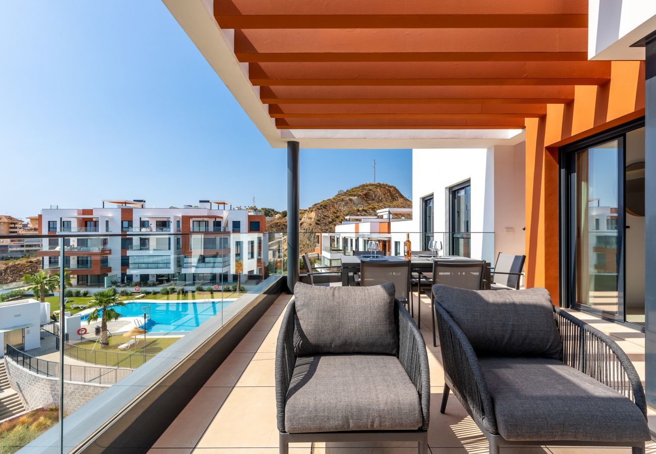 Apartamento en Fuengirola - Penthouse Middle Views | Lujo, piscina de terraza, vista del mar