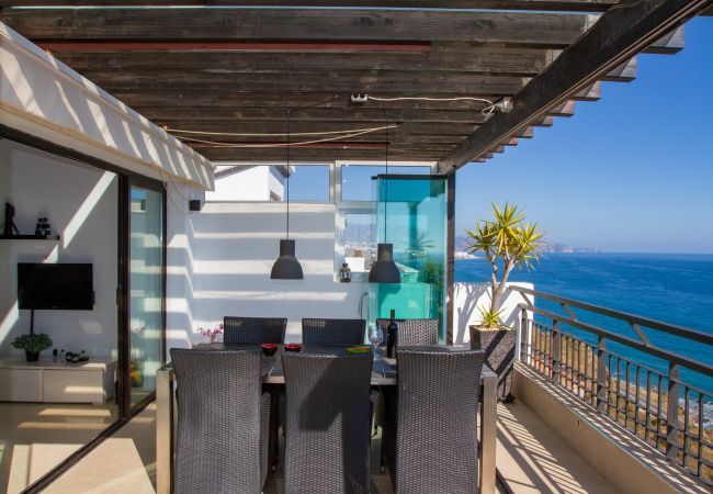 Apartment in Torrox Costa - Penthouse Calaceite Blanco | Escape with 180° Sea Views near Nerja Apartment in Torrox Costa - Penthouse Calaceite Blanco | Escape with 180° Sea Views near Nerja