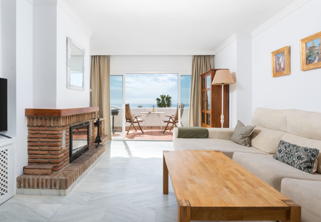 Apartment in Mijas Costa - Jardines de Calahonda IX | 3 Bedroom stunning Sea View Apartment with Terrace & Pool